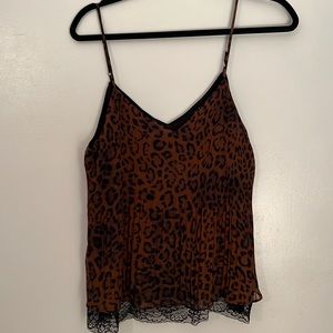 Zara leopard cheetah print tank - size large